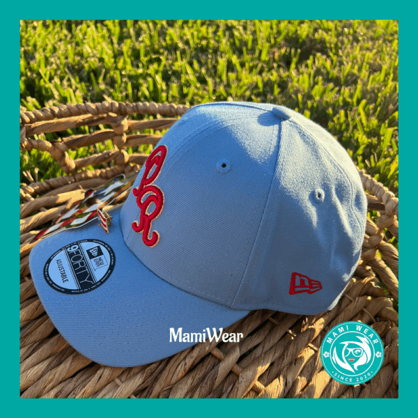 New Era Puerto Rico Sky Blue 9FORTY Hat 🧢🇵🇷 + Sticker & Pin - Image 4