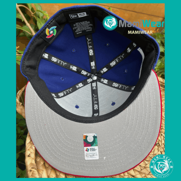 New Era 59FIFTY Dominican Republic World Baseball Classic 2023 Hat Blue Red - Image 6